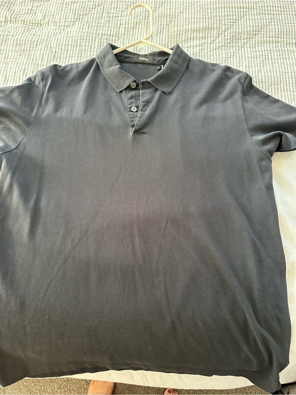 Theory Men's Dark Gray Polo Shirt